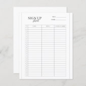 Aanmeldformulier sjabloon (Voorkant / Achterkant)