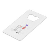 aanmelding creditkaart flessenopener (Voorkant Gekanteld)