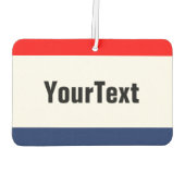 Aanmelding voor autoverkoop Aanpassing aan persoon Luchtverfrisser (Achterkant)