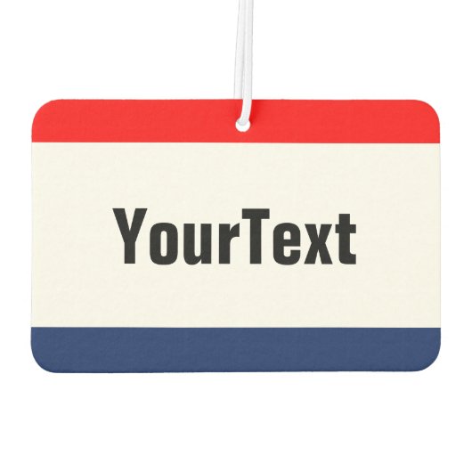 Aanmelding voor autoverkoop Aanpassing aan persoon Luchtverfrisser (Achterkant)