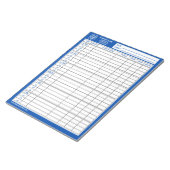 Aanmeldingsformulier voor elk kwartaal Trade Show  Notitieblok (Schuin)