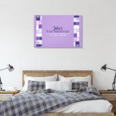 Aanmeldingskaart SO MOD Bat Mitzvah Canvas Afdruk (Insitu (Slaapkamer))