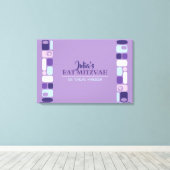 Aanmeldingskaart SO MOD Bat Mitzvah Canvas Afdruk (Insitu (Houten vloer))