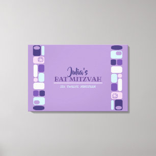 Aanmeldingskaart SO MOD Bat Mitzvah Canvas Afdruk