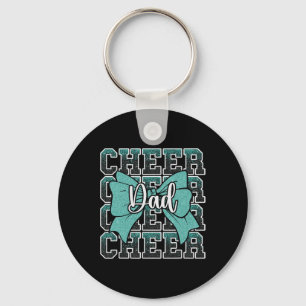 Aanmoedig Vader Papa Boog Sport Cheerleader Cheerl Sleutelhanger