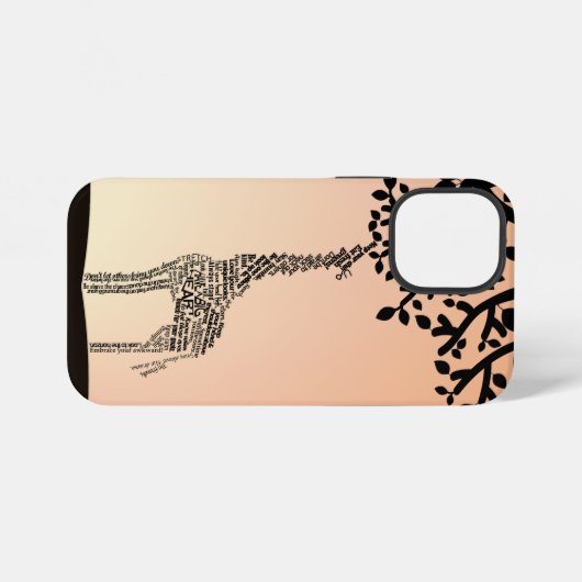 Aanmoedigen Giraffe Telefoon Case iPhone Hoesje (Achterkant horizontaal)