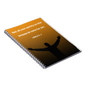 Aanmoedigend Bijbelvers 1 Petrus 5 : 7 Notitieboek (Rechterzijde)