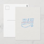 Aanmoedigend briefkaart van citaten (Voorkant / Achterkant)