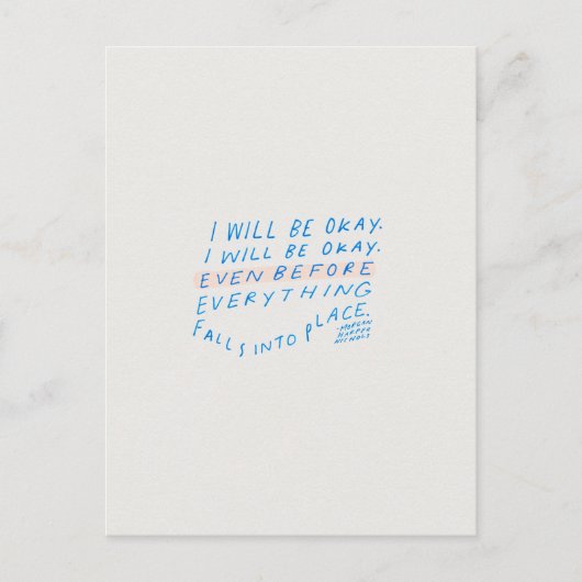 Aanmoedigend briefkaart van citaten (Voorkant)