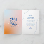 Aanmoedigend citaat Het leven is rommelig, maar Gl Kaart (Binnen)