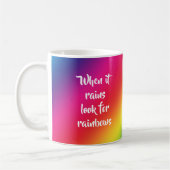 Aanmoedigend Citaat, zoek Rainbows & sterren Koffiemok (Links)