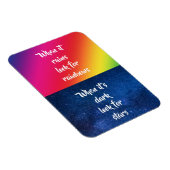 Aanmoedigend Citaat, zoek Rainbows & sterren Magneet (Rechterzijde)