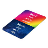Aanmoedigend Citaat, zoek Rainbows & sterren Magneet (Linkerzijde)