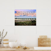 Aanmoedigend Isaiah 40:31 de Originele Oceaan van  Poster (Keuken)