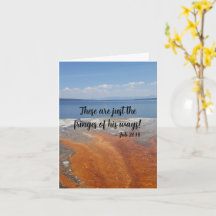 Aanmoedigend - Job 26:14 Gevouwen Wenskaart