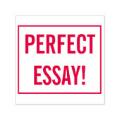 Aanmoedigend "PERFECT ESSAY!" Tutor Rubber Stamp Zelfinktende Stempel (Design)