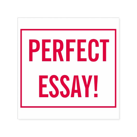 Aanmoedigend "PERFECT ESSAY!" Tutor Rubber Stamp Zelfinktende Stempel (Design)