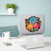 Aanmoedigend Zie de goede Floral Inspirivity Sticker (Laptop op bureau)
