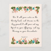 Aanmoedigende Bijbelverzen Kunst - Jesaja 44:3 Briefkaart (Voorkant)