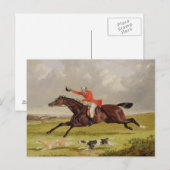 Aanmoedigende honden, 1839 (olie op het paneel) briefkaart (Voorkant / Achterkant)