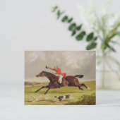 Aanmoedigende honden, 1839 (olie op het paneel) briefkaart (Staand voorkant)