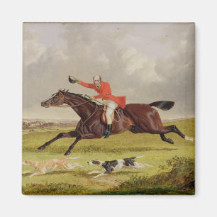 Aanmoedigende honden, 1839 (olie op het paneel) magneet