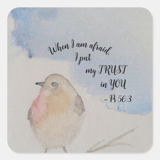 Aanmoedigende Schrift - 2024 jaar tekst Vierkante Sticker (Voorkant)