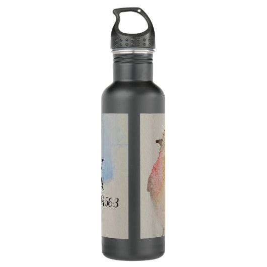 Aanmoedigende Schrift - 2024 jaar tekst Waterfles (Achterkant)