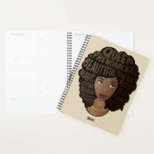 Aanmoedigende Zwarte Vrouwen, Natuurlijk Haar, Bei Planner (Display)