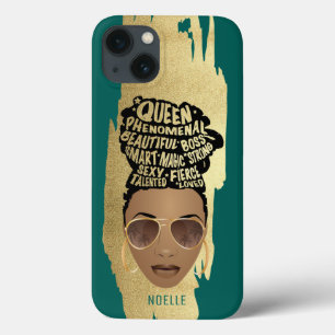 Aanmoedigende Zwarte Vrouwen, Natuurlijk Haar, Bla Case-Mate iPhone Case