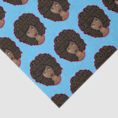 Aanmoedigende Zwarte Vrouwen, Natuurlijk Haar, Bla Tissuepapier (Detail)