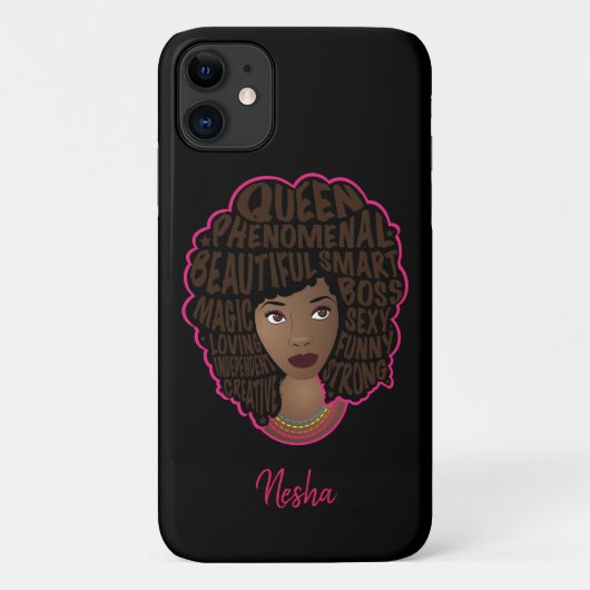 Aanmoedigende Zwarte Vrouwen, Natuurlijk Haar, Zwa Case-Mate iPhone Case (Achterkant)