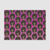 Aanmoedigende zwarte vrouwen, roze magenta tissuepapier (Voorkant)