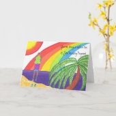 Aanmoediging-12 de Terugwinning van de stap Kaart (Gele Bloem)