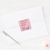 Aanmoediging achter vrouw is zelf Sticker (Envelop)