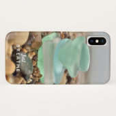Aanmoediging Adem gewoon in Beach Sea Glas Case-Mate iPhone Case (Achterkant (horizontaal))