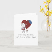 Aanmoediging alleen maar omdat het wenskaart leuk  kaart (Gele Bloem)