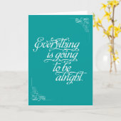 Aanmoediging - Alles komt goed Kaart (Gele Bloem)