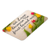 Aanmoediging Bijbel vers 1 Johannes 4:19 Magneet (Linkerzijde)