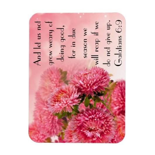 Aanmoediging Bijbel vers Galaten 6:9 Magneet (Verticaal)