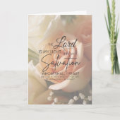 Aanmoediging Bijbel Verse Psalm 27:1 Kaart (Voorkant)