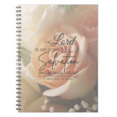 Aanmoediging Bijbel Verse Psalm 27:1 Notitieboek (Voorkant)