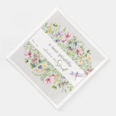 Aanmoediging Bijbelse botanische Waterverf Servet (Hoek)