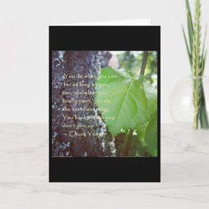 Aanmoediging Blank Note Kaart