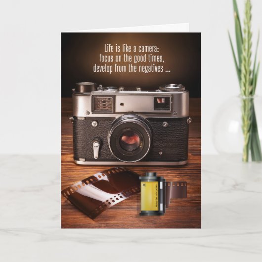 Aanmoediging  Camera en Film Humor Kaart (Voorkant)