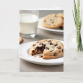 Aanmoediging Chocolade Chip Cookies Kaart (Voorkant)