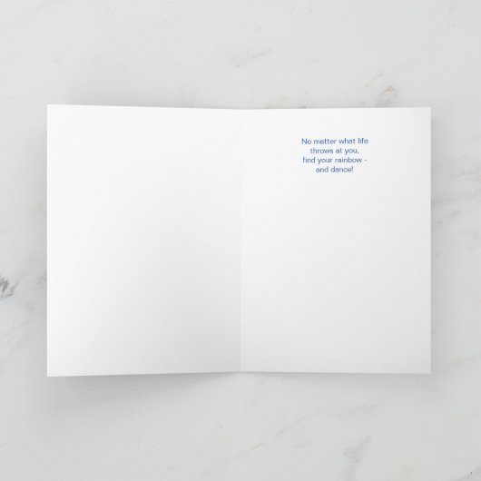 Aanmoediging Dansen in de Regen Kaart (Binnen)