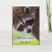 Aanmoediging dat het leven je kan afslaan met de R Kaart (Voorkant)