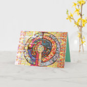 Aanmoediging Denken aan je Kaart - BR Labyrinth (Gele Bloem)