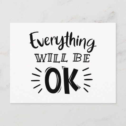 Aanmoediging, denken aan je vriendschap briefkaart (Voorkant)